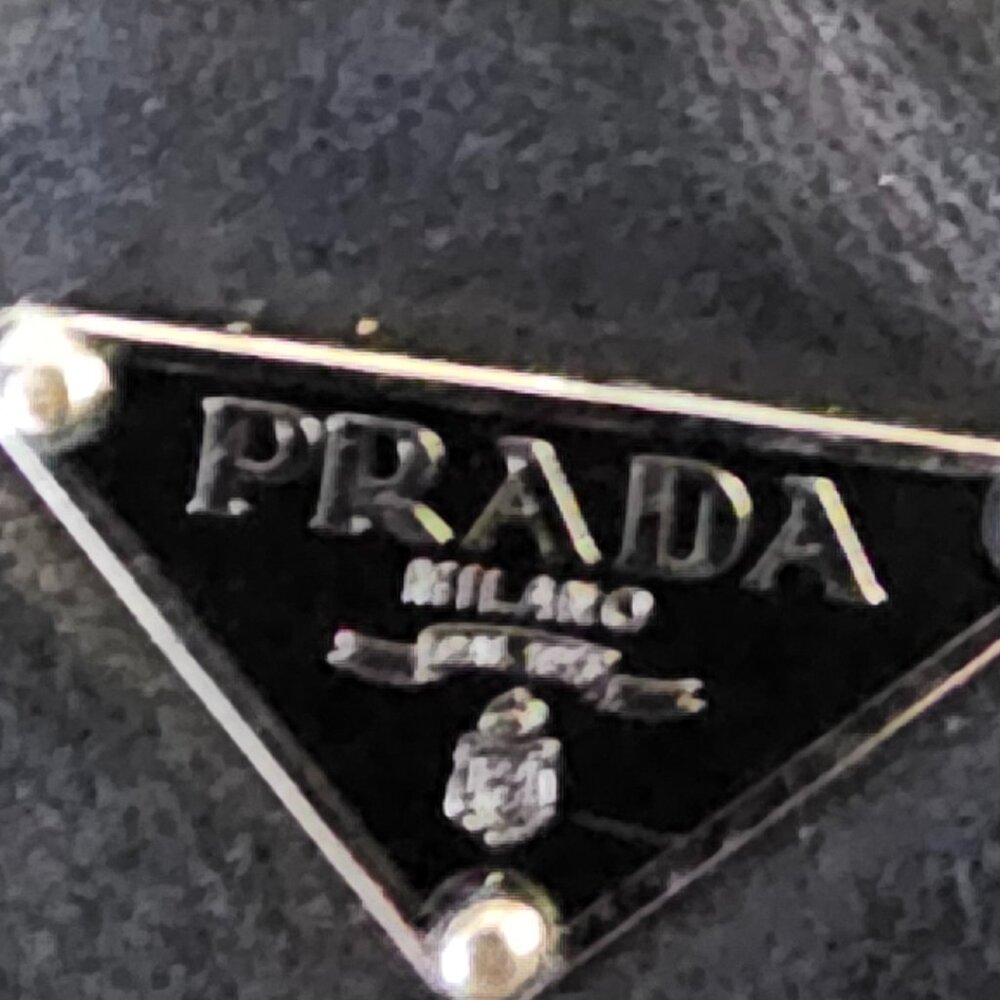 Prada Black Leather Shoulder Bag with Silver Hardware - Picture 13 of 16